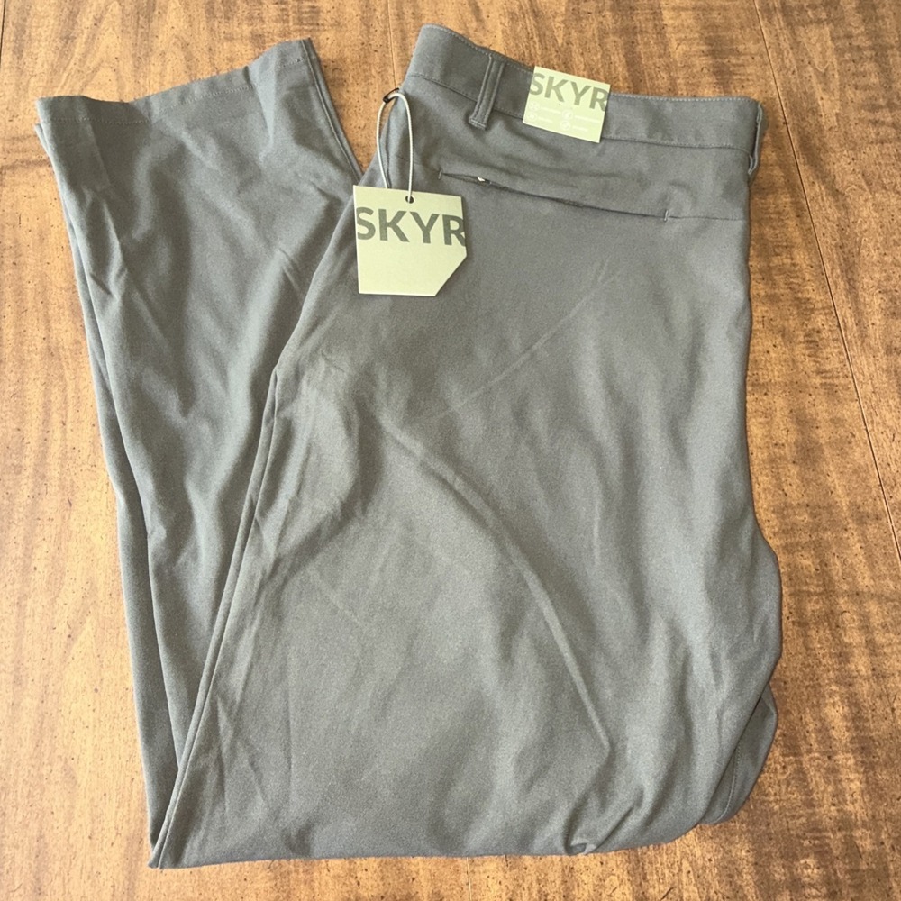 SKYR Men's 4-Way Stretch Anti Odor Moisture Wicking UPF Rating Pant Gray 36x30‎